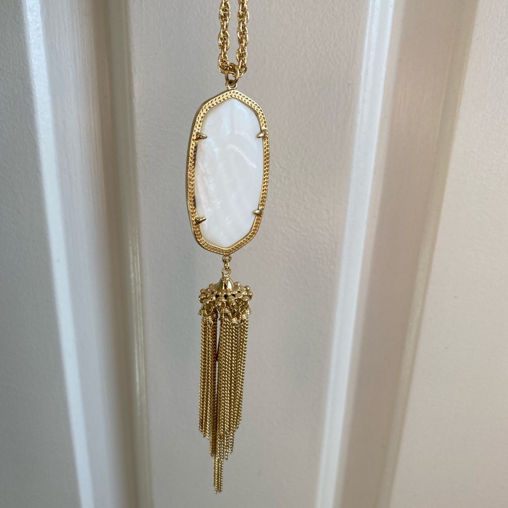 Kendra Scott Rayne Gold Large Long Pendant